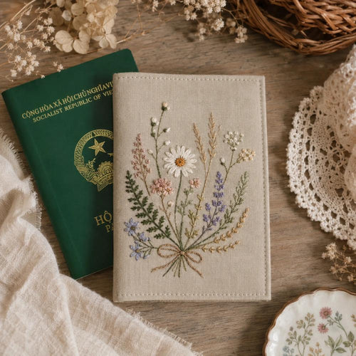Embroidery Passport Cover