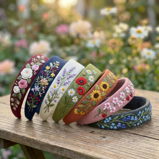 Embroidered Headbands