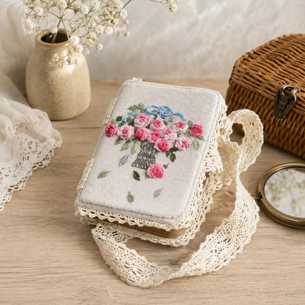 Vintage Embroidery Notebook