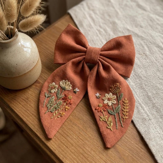 Embroidery Bow Tie