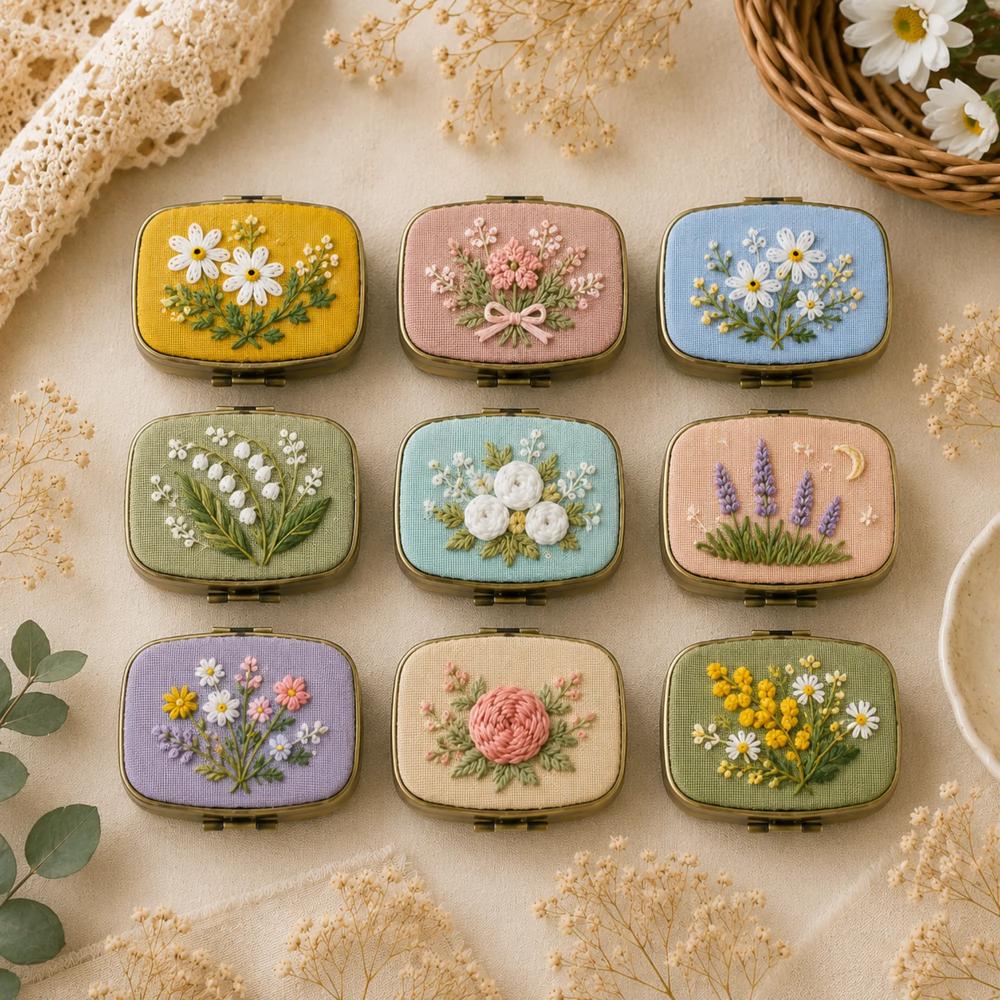 Embroidered Jewelry Boxes