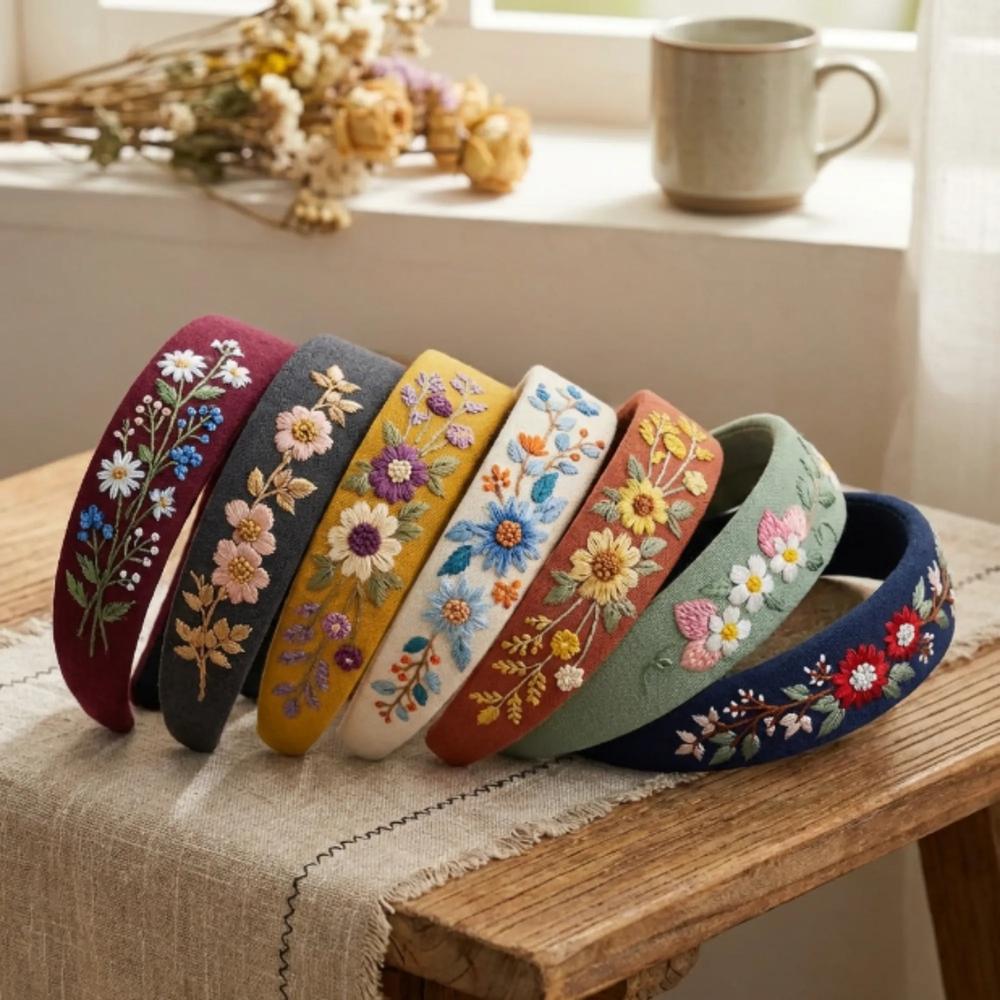 Embroidered Headbands