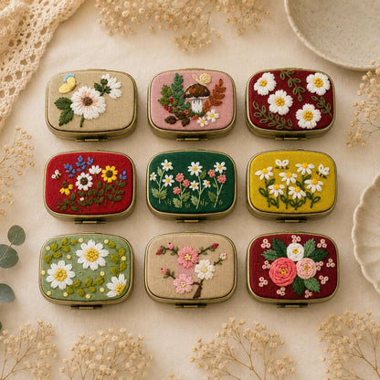 Embroidered Jewelry Boxes