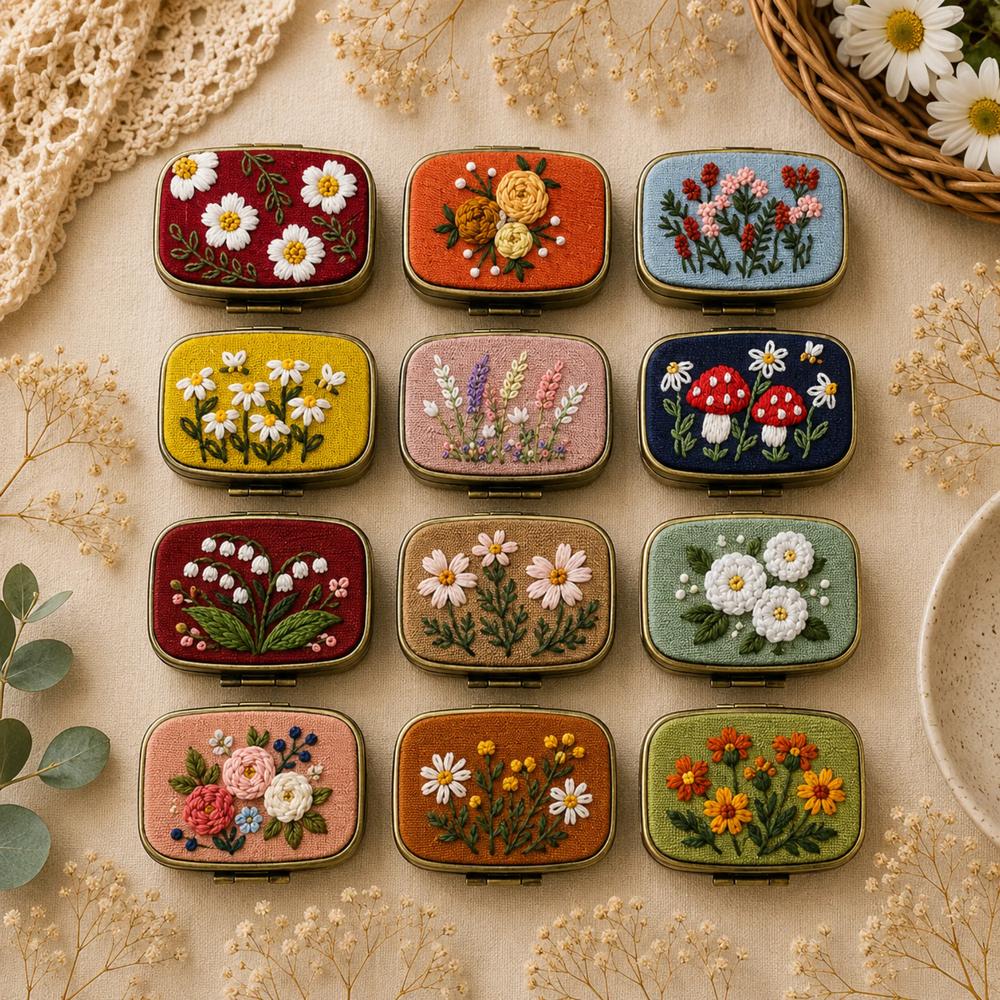 Embroidered Jewelry Boxes