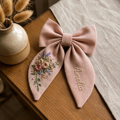 Embroidery Bow Tie