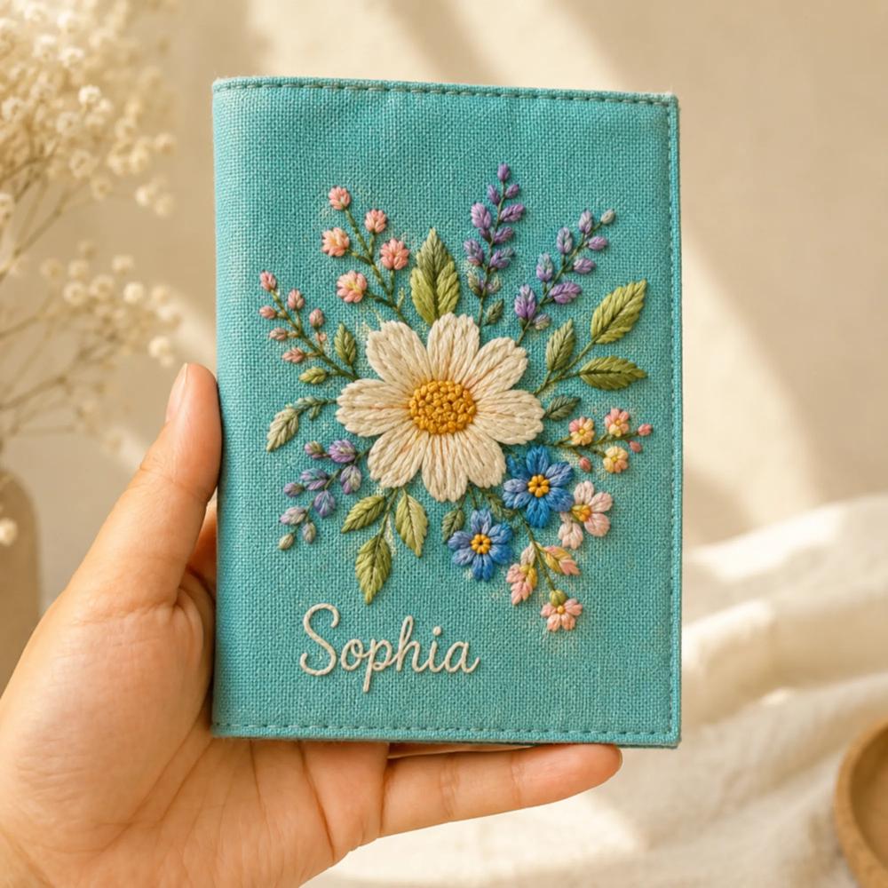 Embroidery Passport Cover
