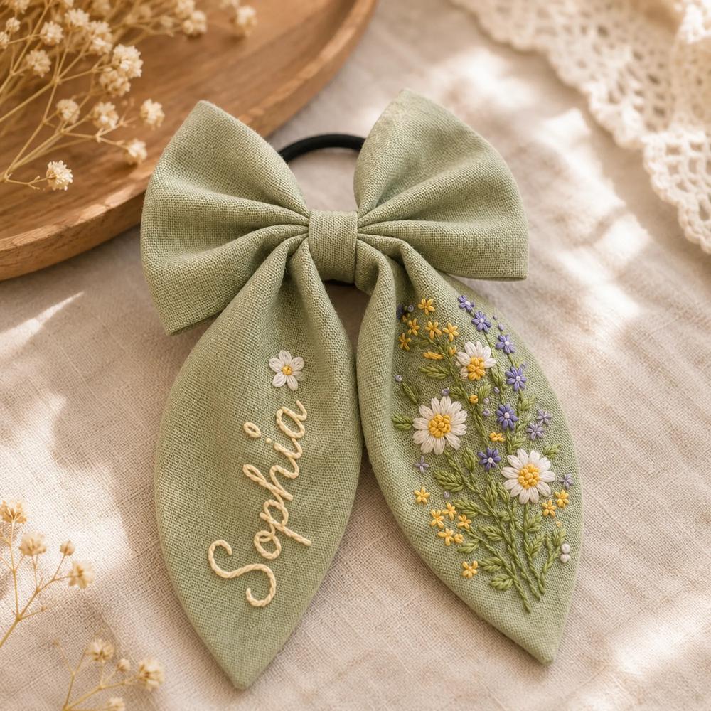Embroidery Bow Tie