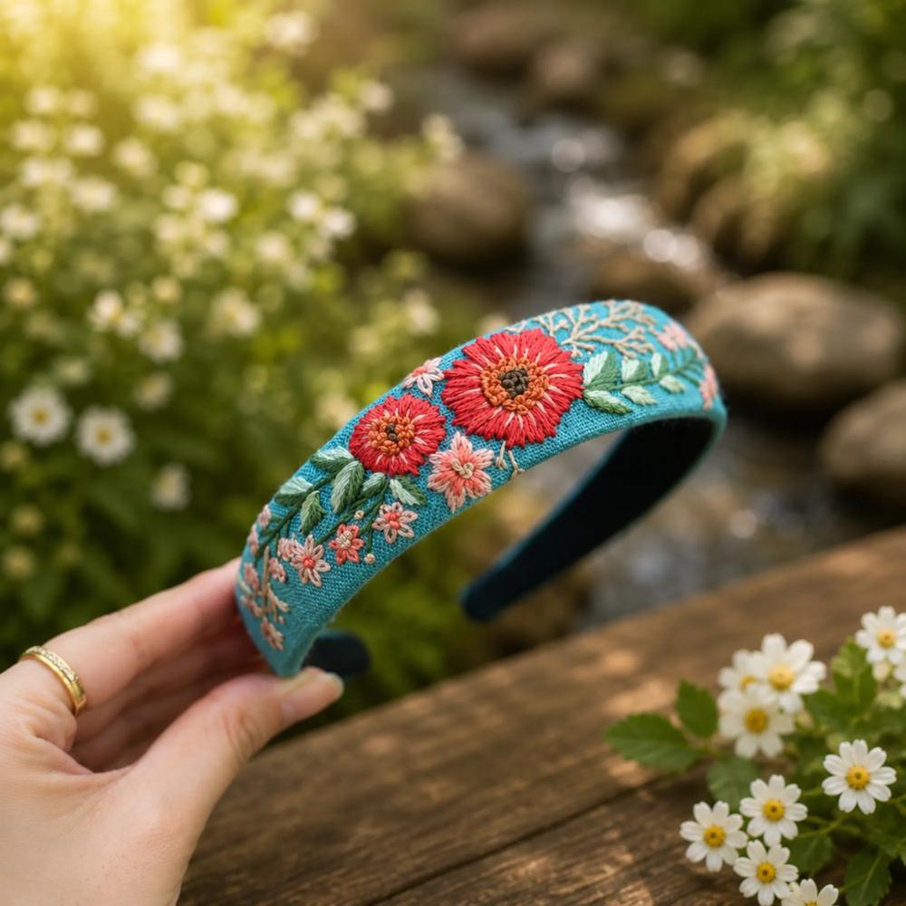 Embroidered Headbands