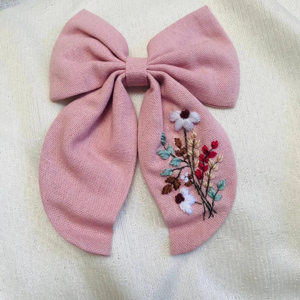 Embroidery Bow Tie