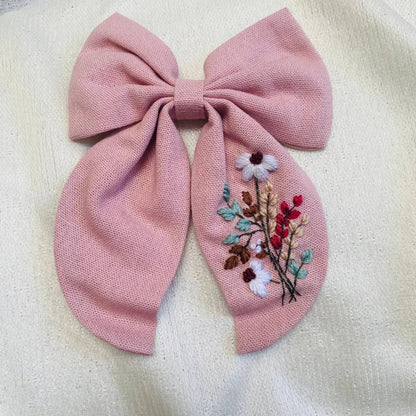 Embroidery Bow Tie