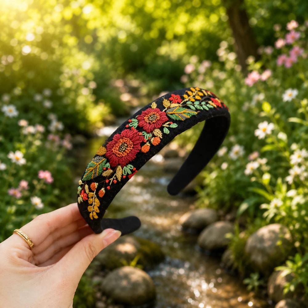 Embroidered Headbands