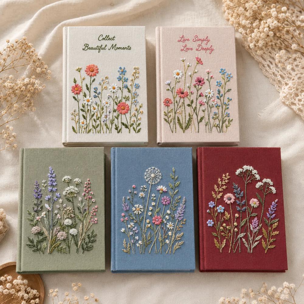 Embroidered Journals